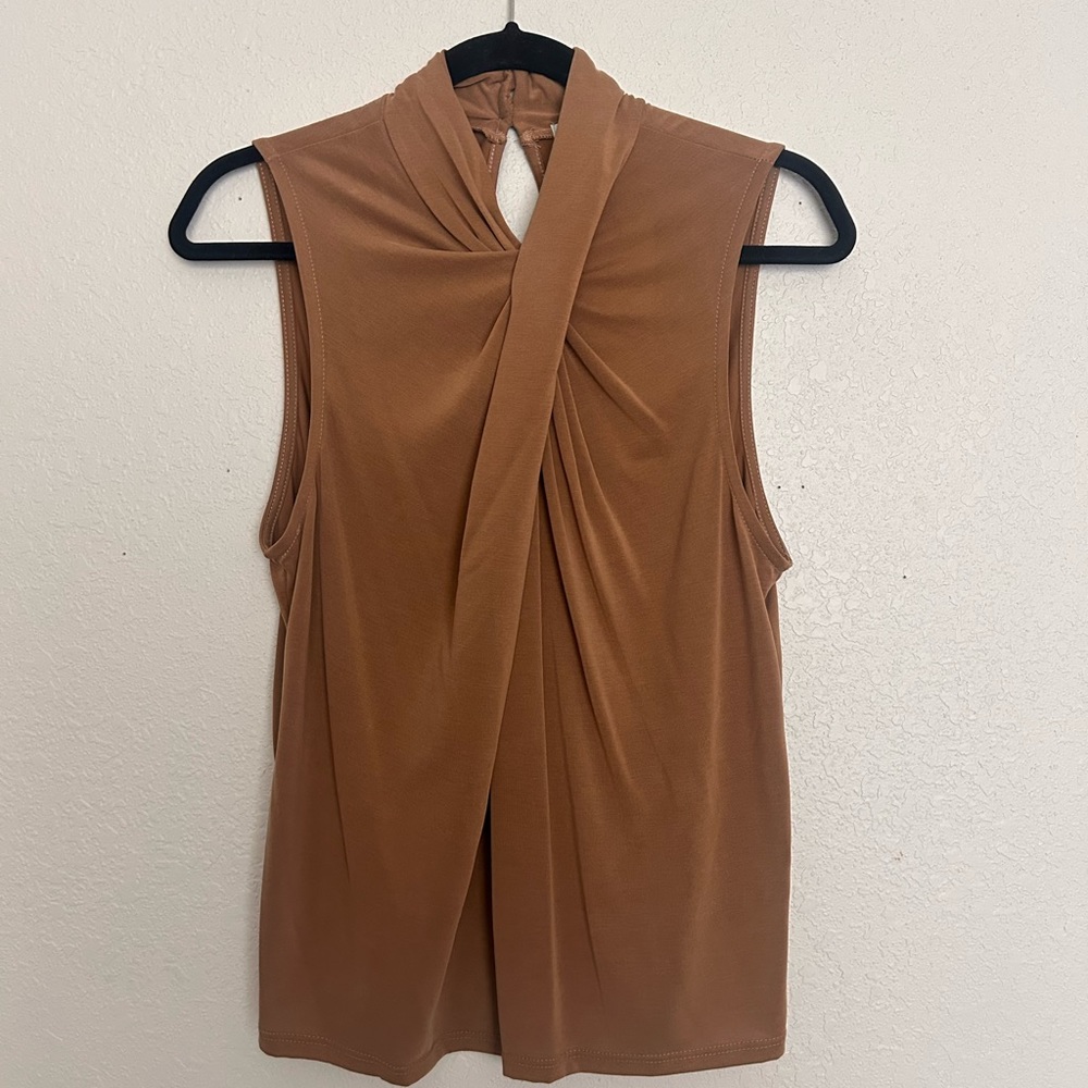 Green Envelope Draped Top
